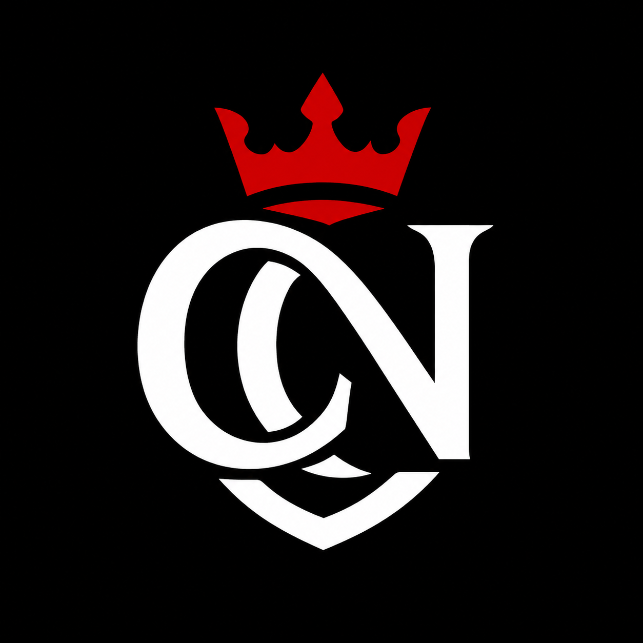 Coach Nkrumah logo with a red crown and white monogram